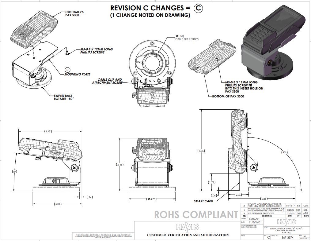 Customer Verification Drawing