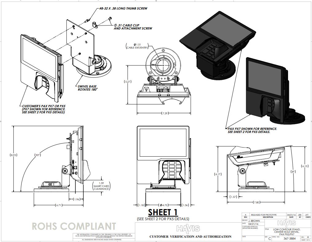 Customer Verification Drawing
