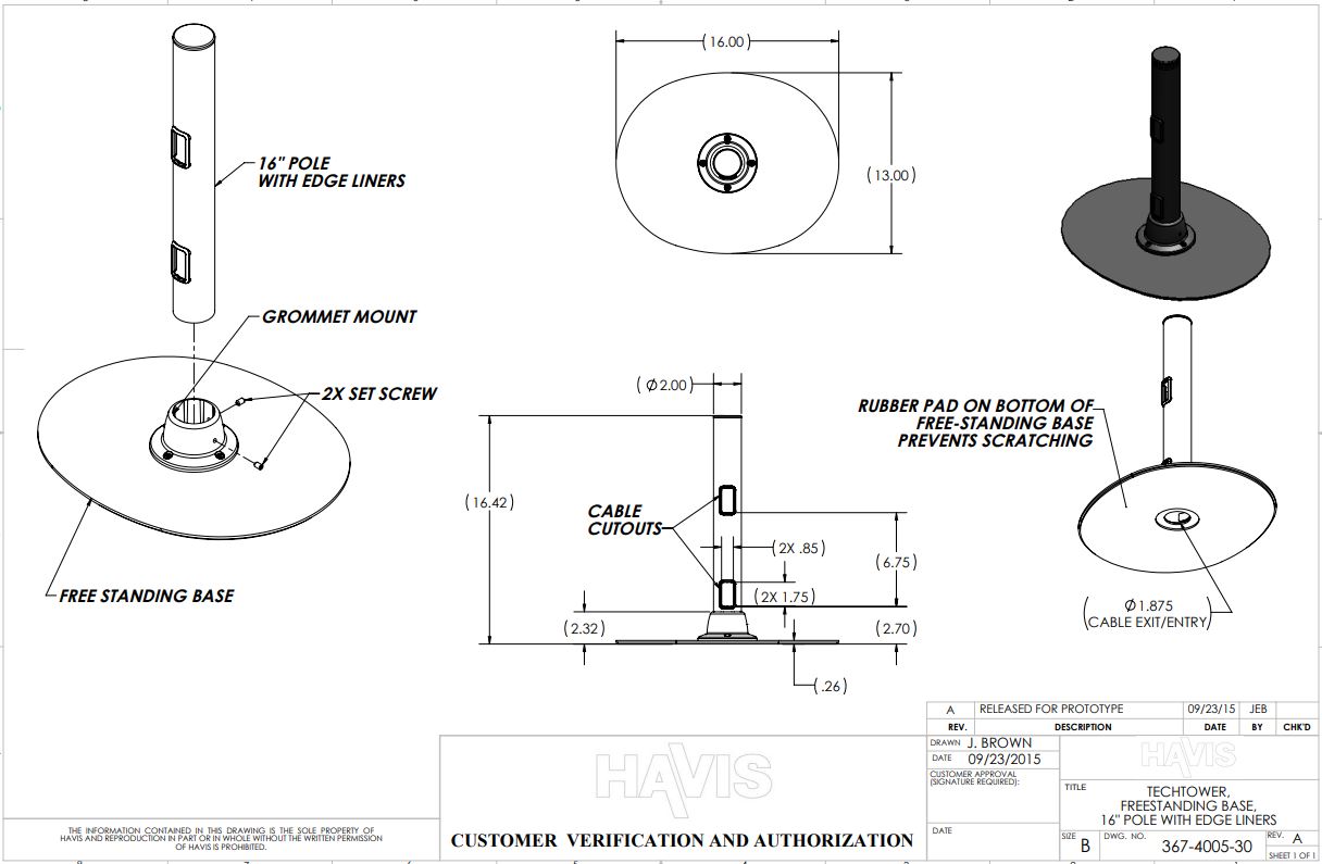 Customer Verification Drawing