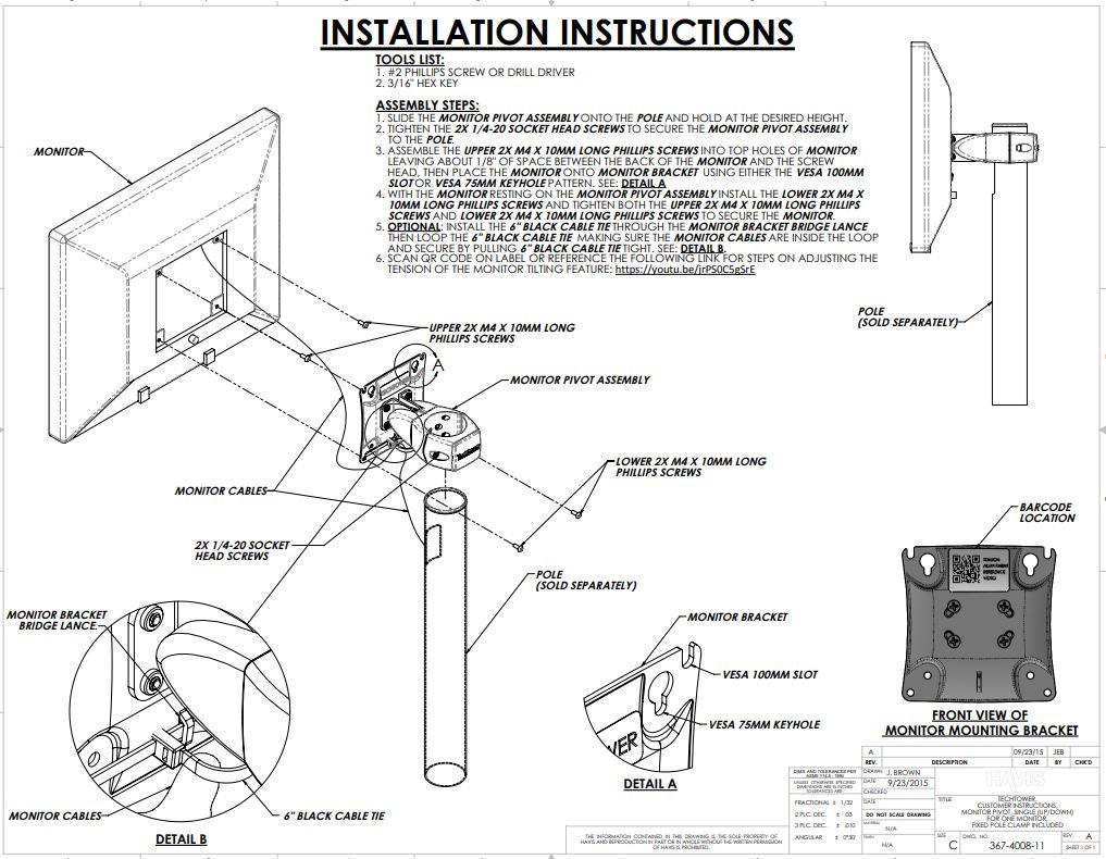 Customer Instructions