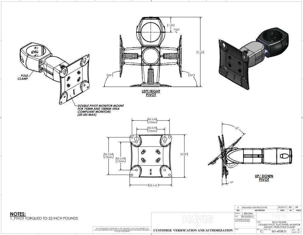 Customer Verification Drawing