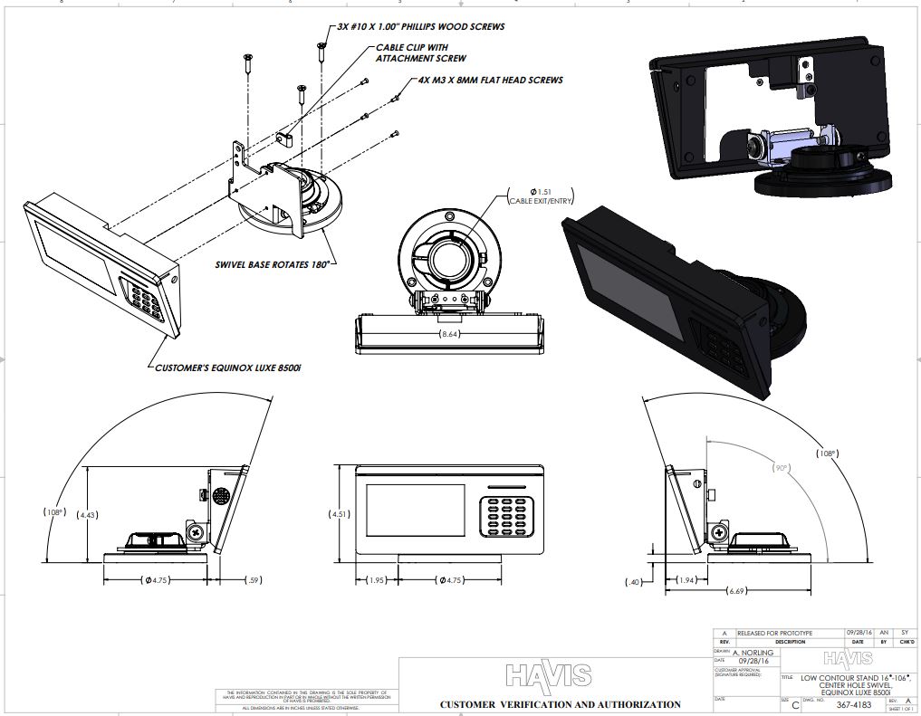 Customer Verification Drawing