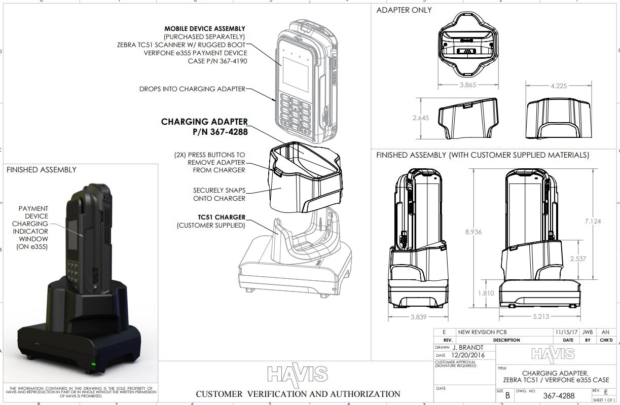Customer Verification Drawing