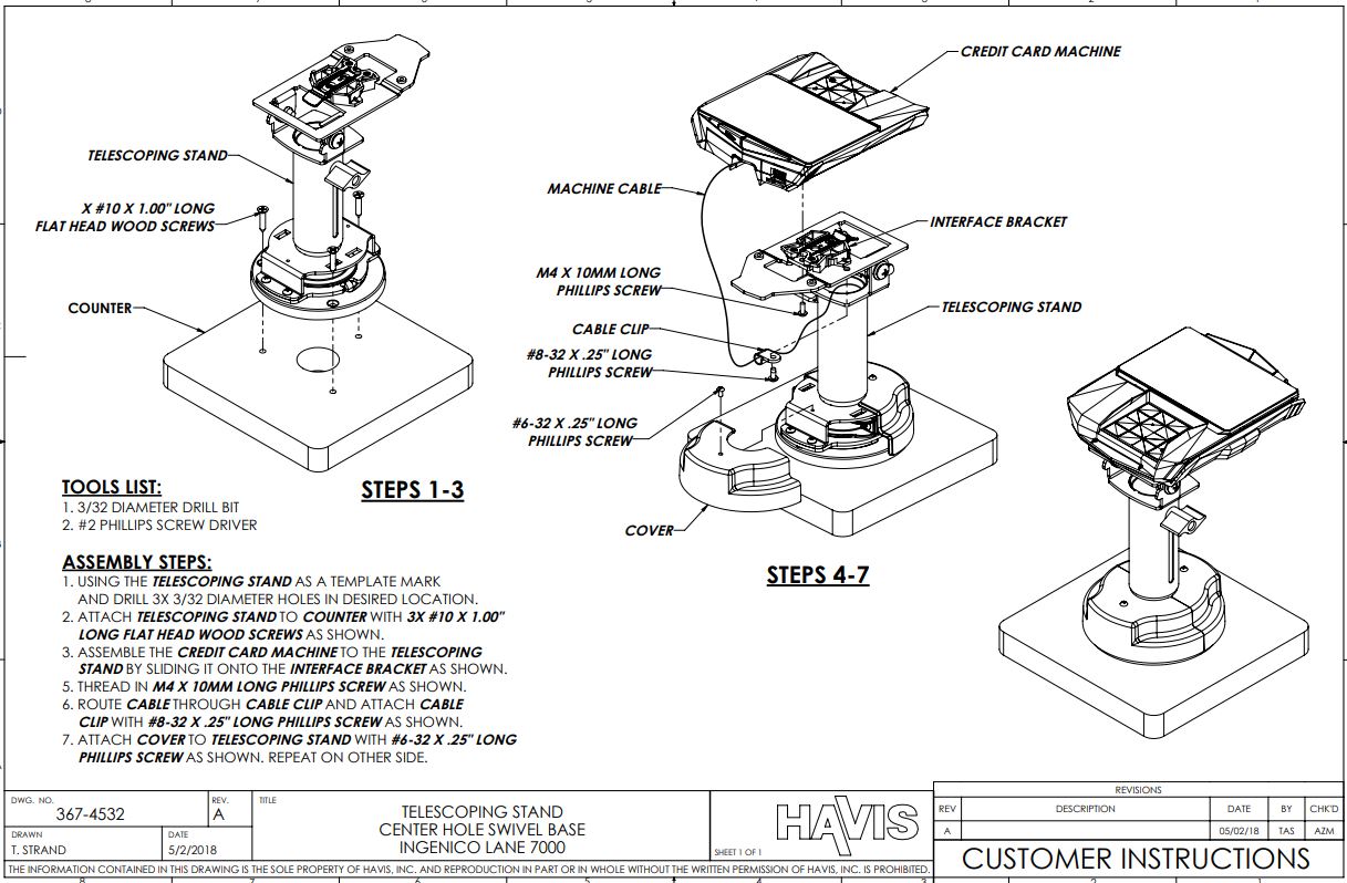 Customer Instructions