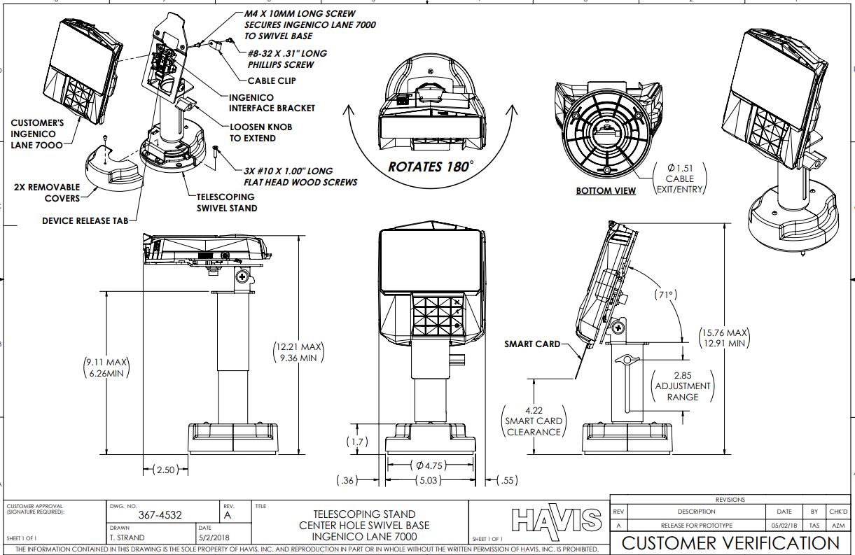 Customer Verification Drawing