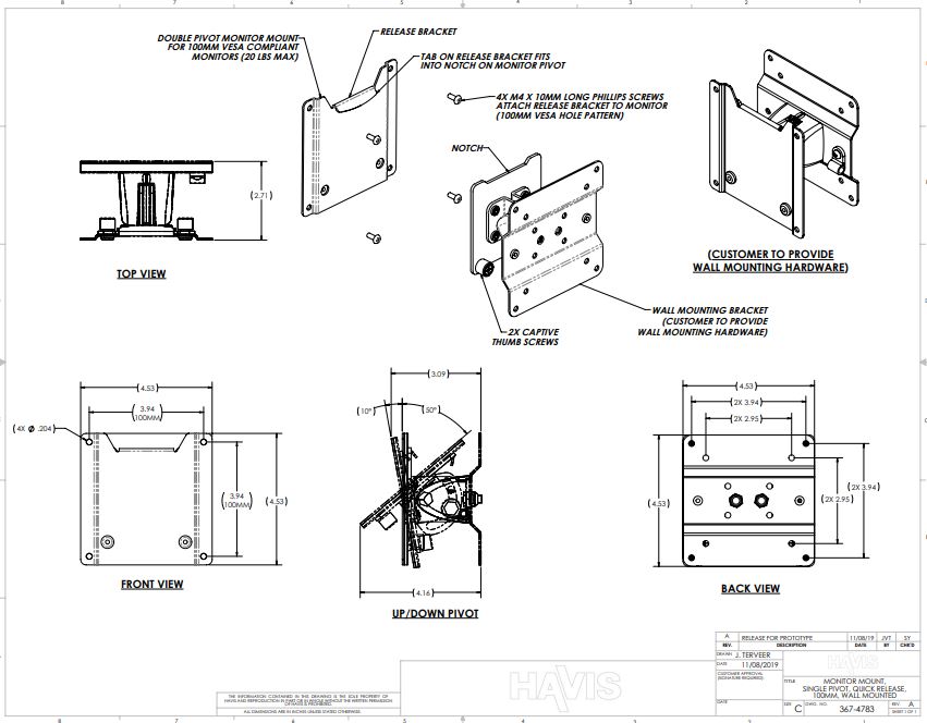 Customer Verification Drawing