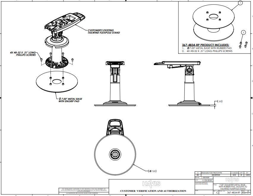 Customer Verification Drawing