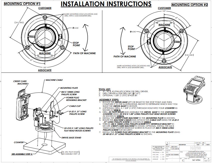 Customer Instructions