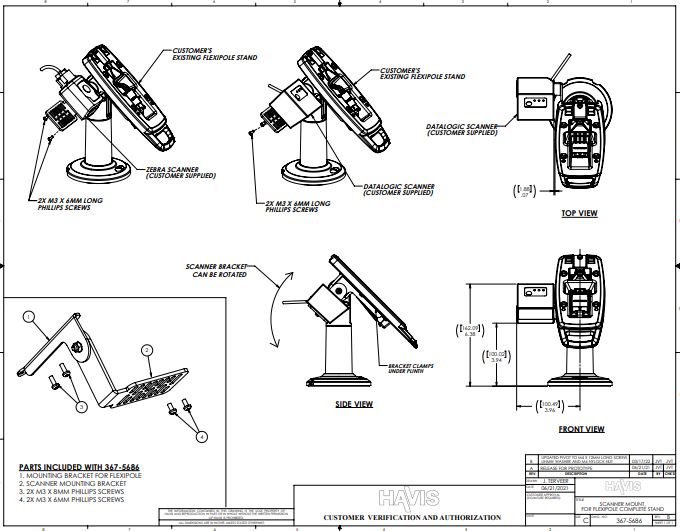 Customer Verification Drawing