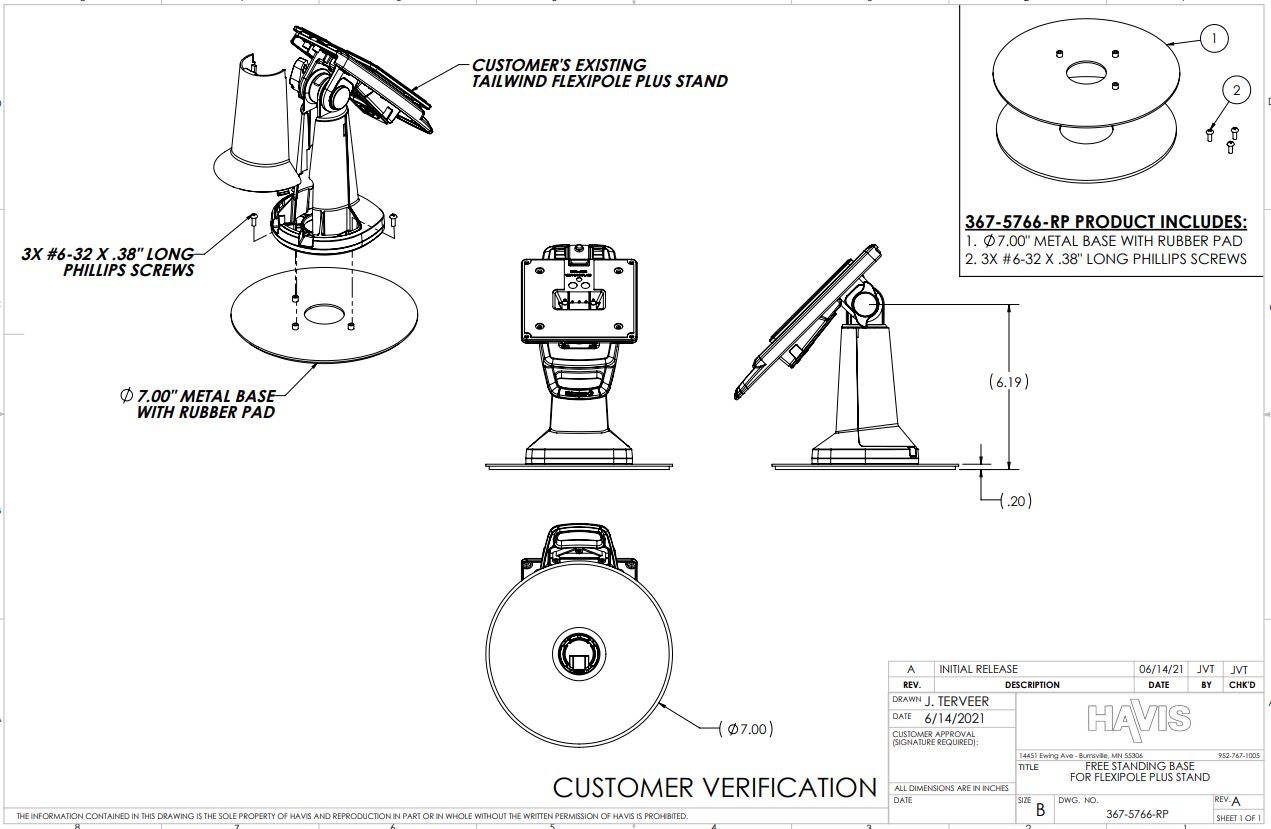 Customer Verification Drawing