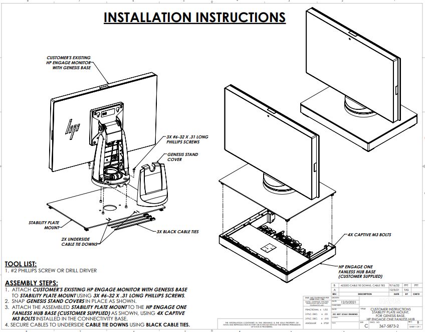 Customer Instructions
