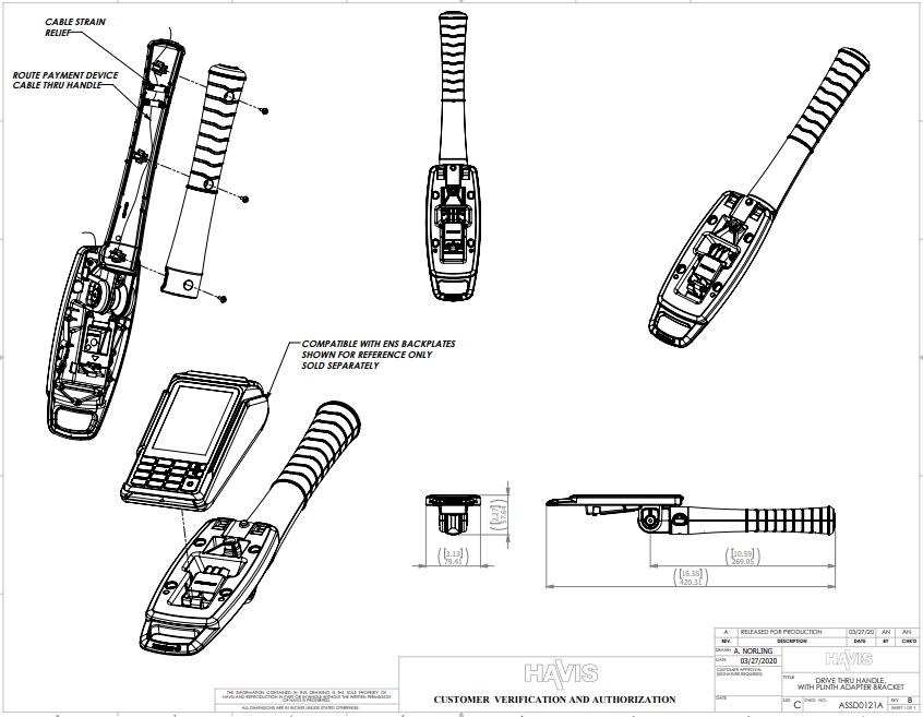 Customer Verification Drawing