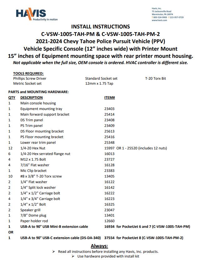 Installation Instructions (PDF)