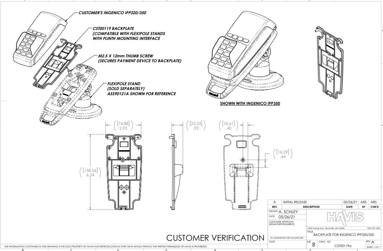 Customer Verification Drawing