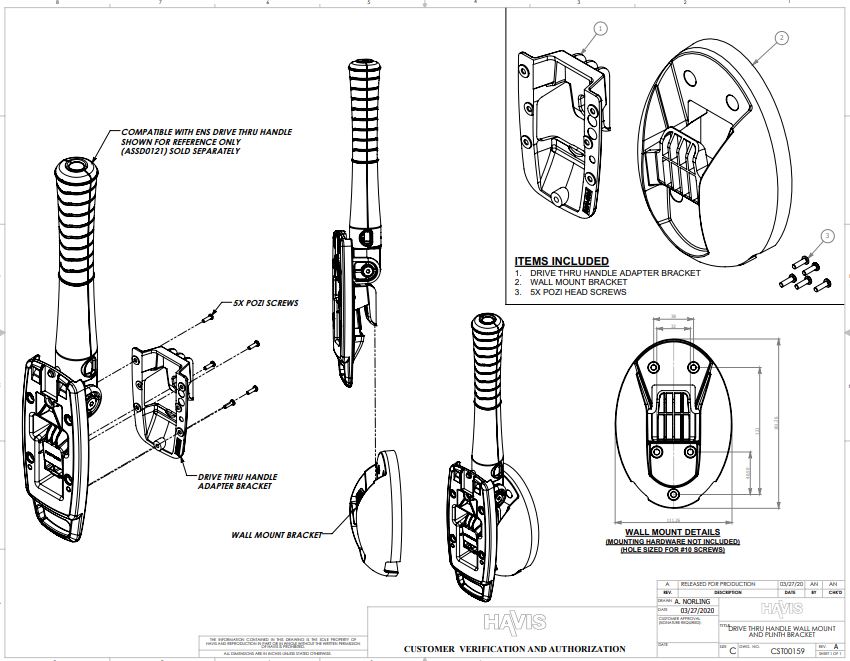 Customer Verification Drawing