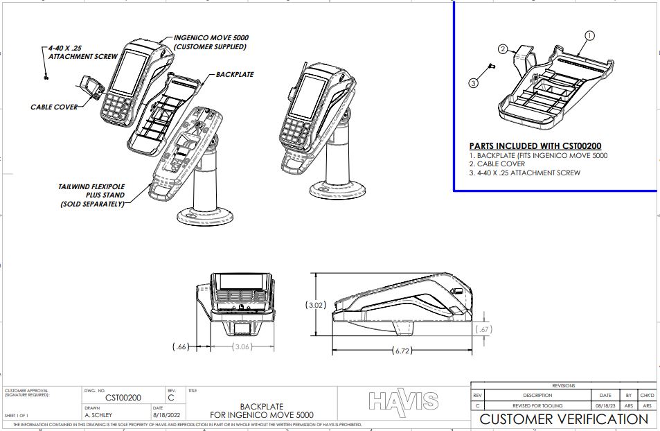 Customer Verification Drawing