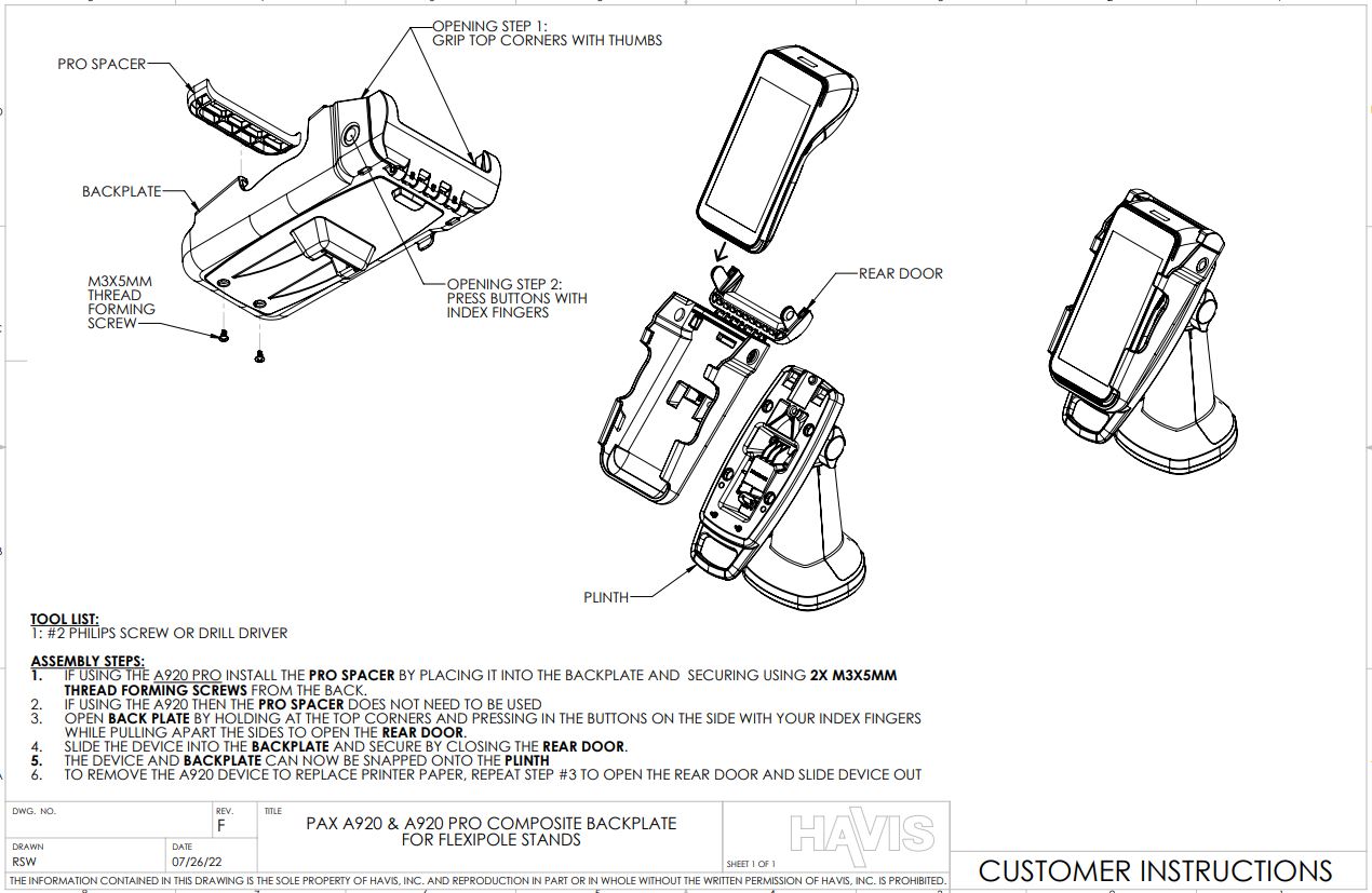 Customer Instructions