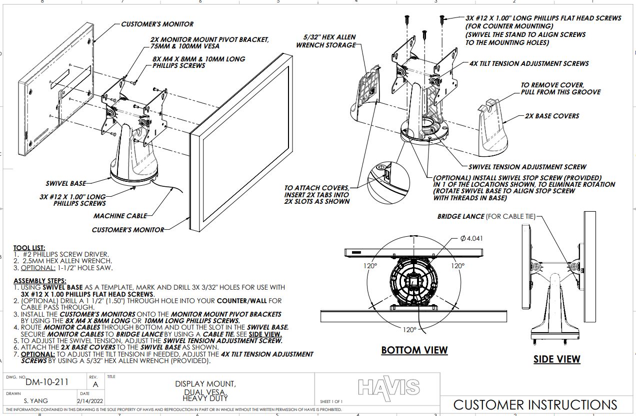Customer Instructions