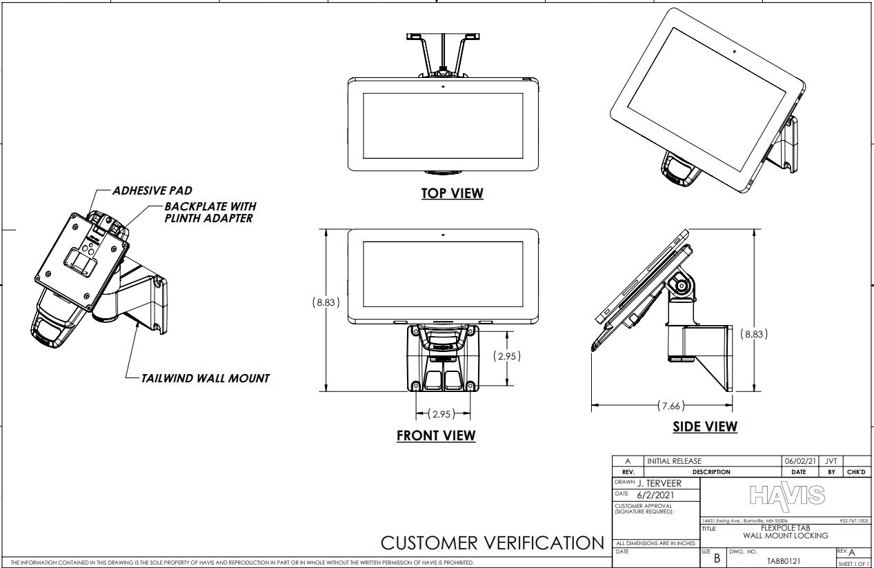 Customer Verification Drawing
