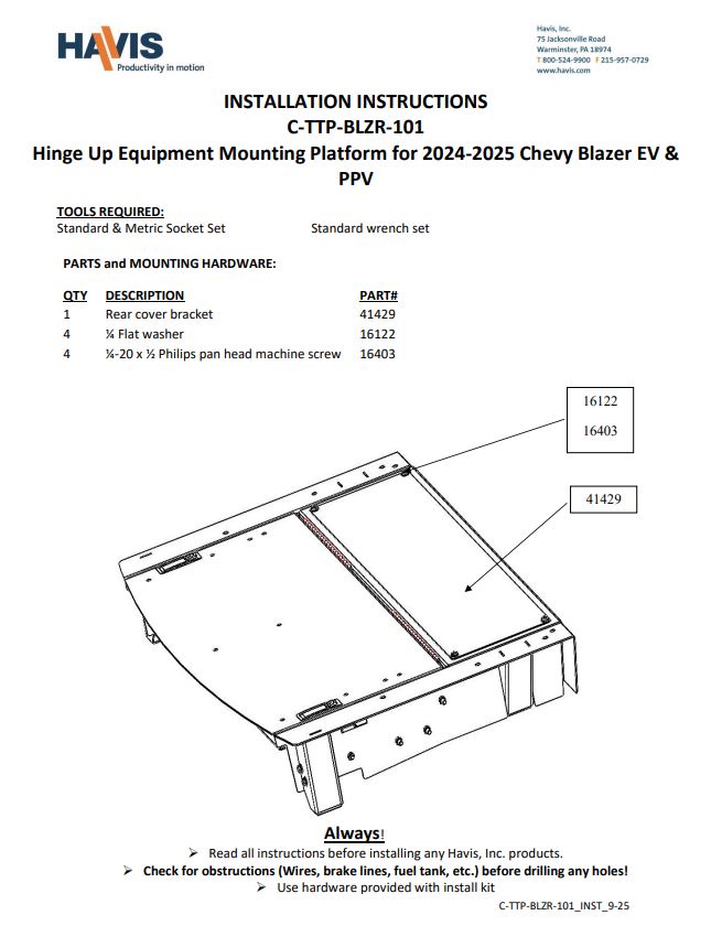 Installation Instructions (pdf)