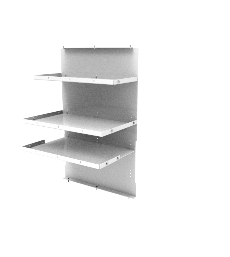 Side Door Storage System Insert for 2017-2025 Ford F-Series Standard K9 – White