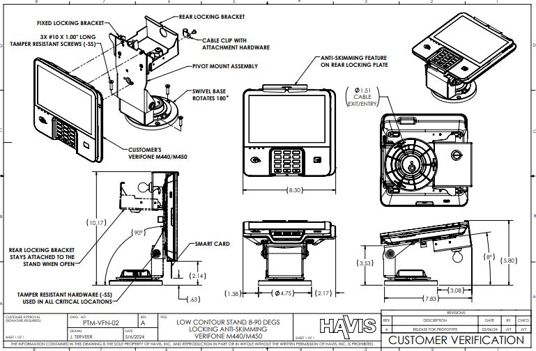Customer Verification Drawing