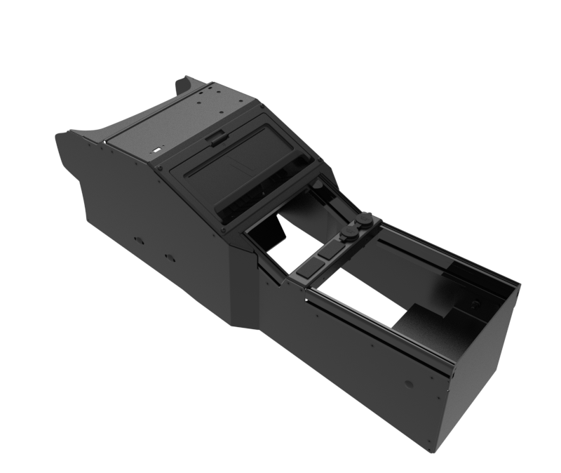 Vehicle-Specific 14″ Angled Console with PocketJet 8 Internal Printer Mount for 2021-2025 Dodge Durango Pursuit