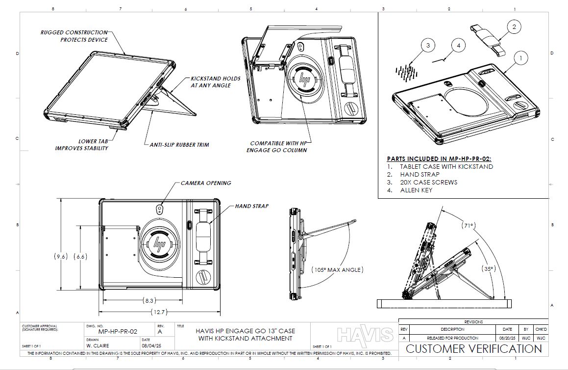 Customer Verification Drawing