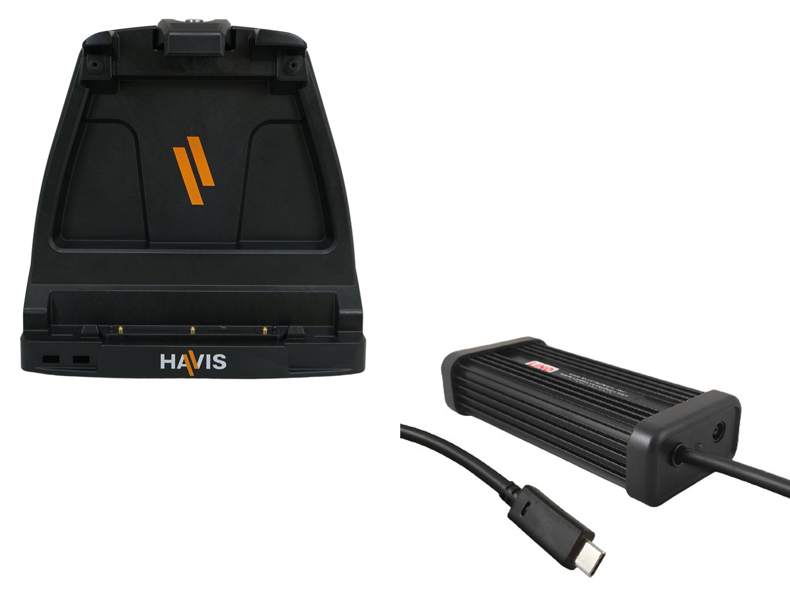 Cradle For Getac K120 Rugged Tablet With Triple Pass-Thru Antenna Connections, & DC-DC Power Supply with USB-C Output