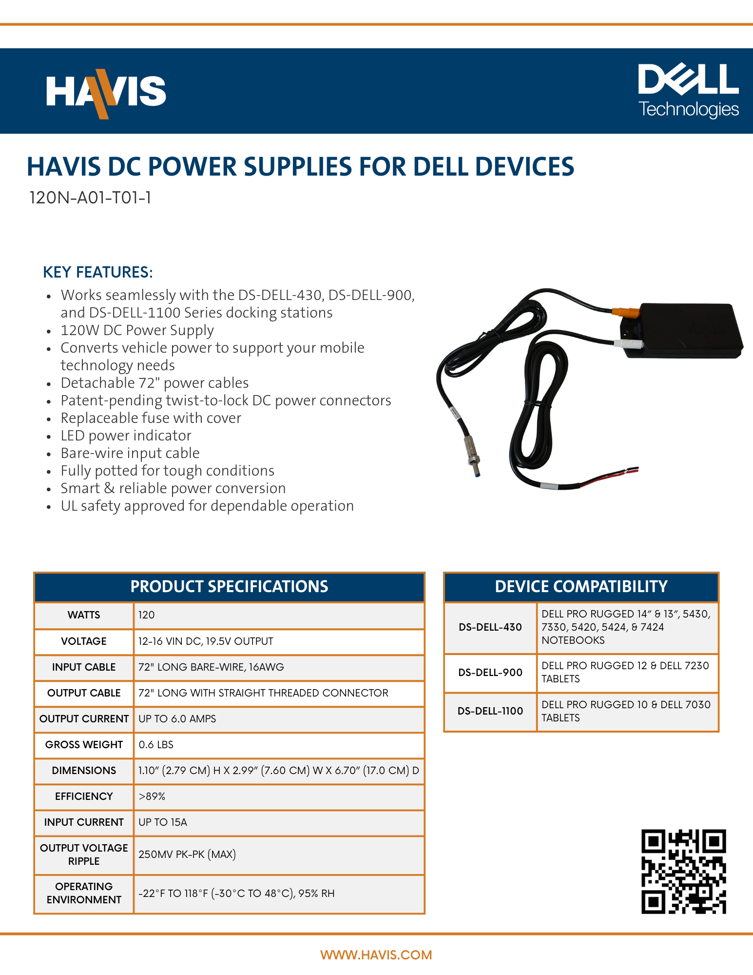 Dell – DC Power Supplies Sales Sheet – EMEA