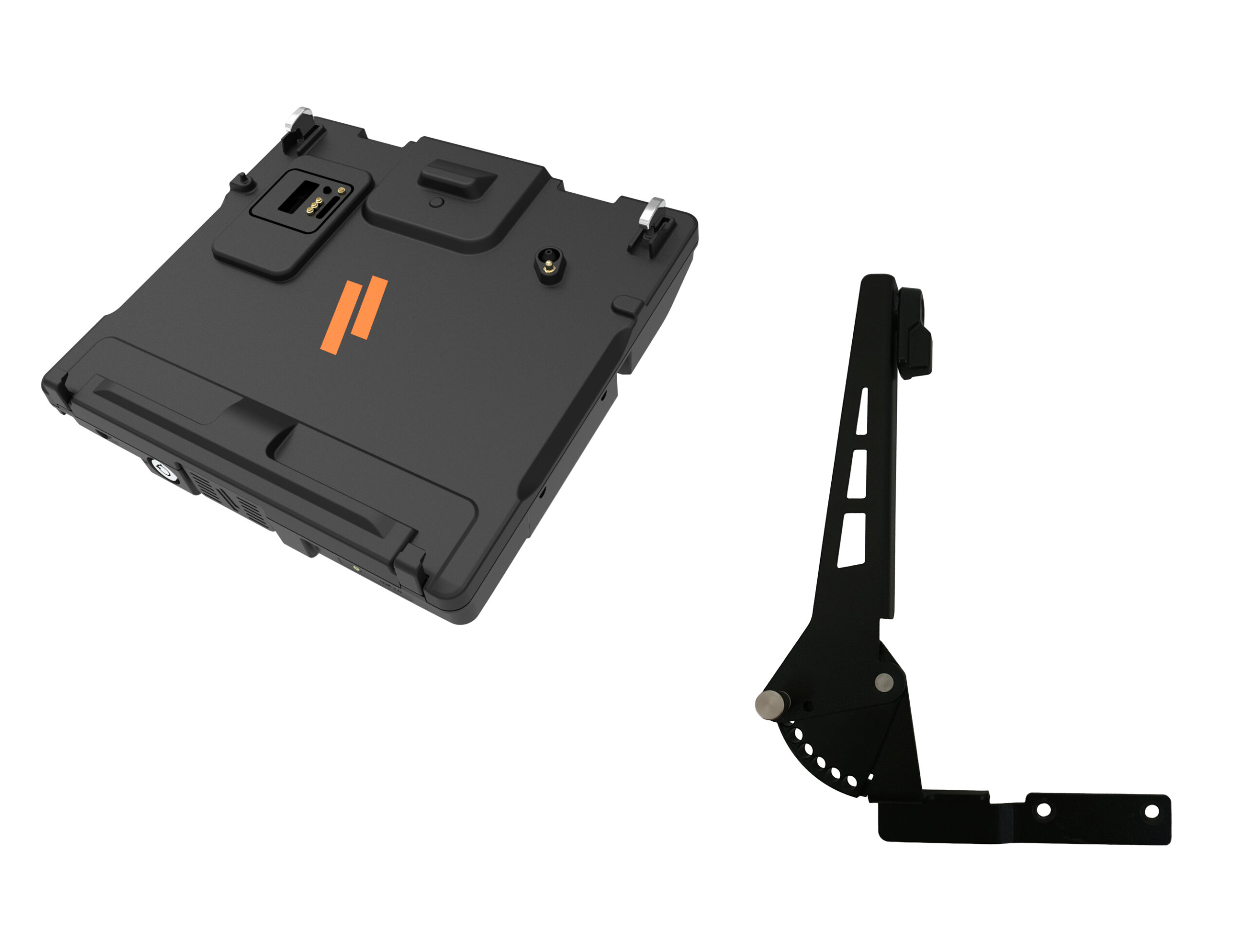 Package – Cradle for Getac V120 with Quad Pass-Thru Antenna Connections & Screen Support