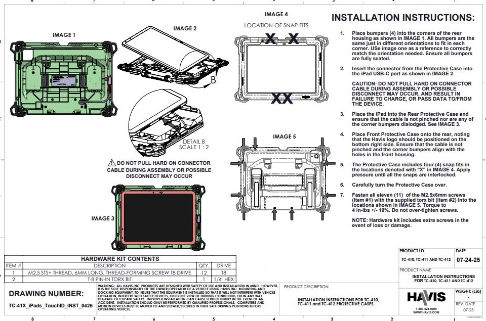 Installation Instructions: