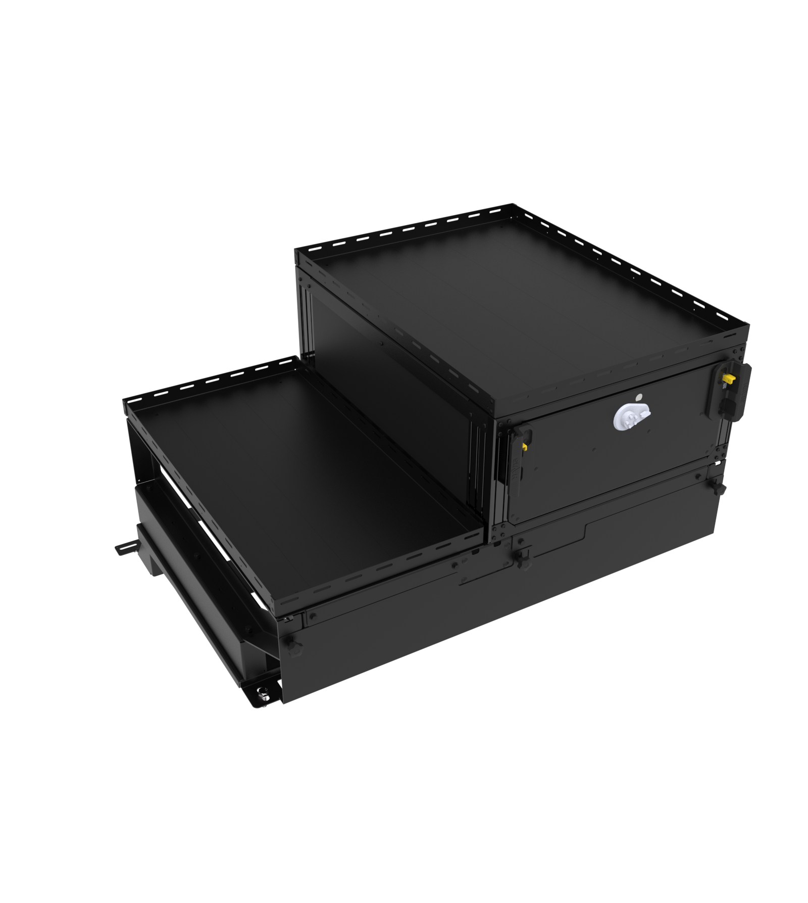 Premium Single Drawer with Push-Button Combination Lock, Bungee Topper and Side Storage Bin Package For 2025 Ford Expedition SSV