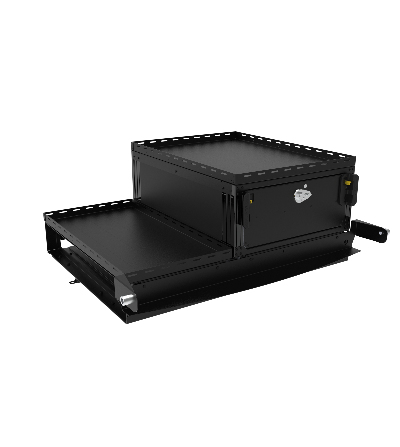 Premium Single Drawer with Push-Button Combination Lock, Bungee Topper and Side Storage Bin Package For 2025 Chevrolet Tahoe