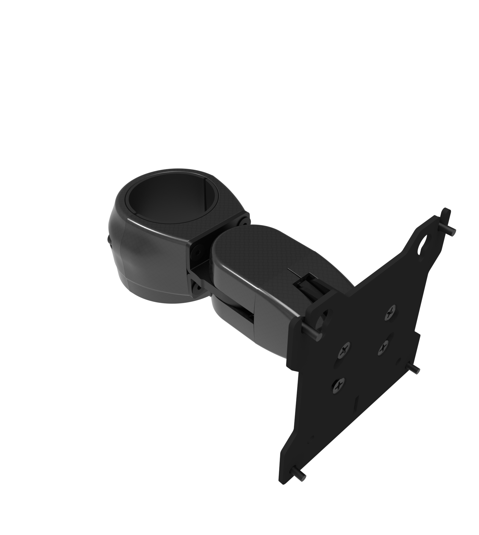 TechTower, Monitor Mount, Double Pivot with Rotating Pole Clamp