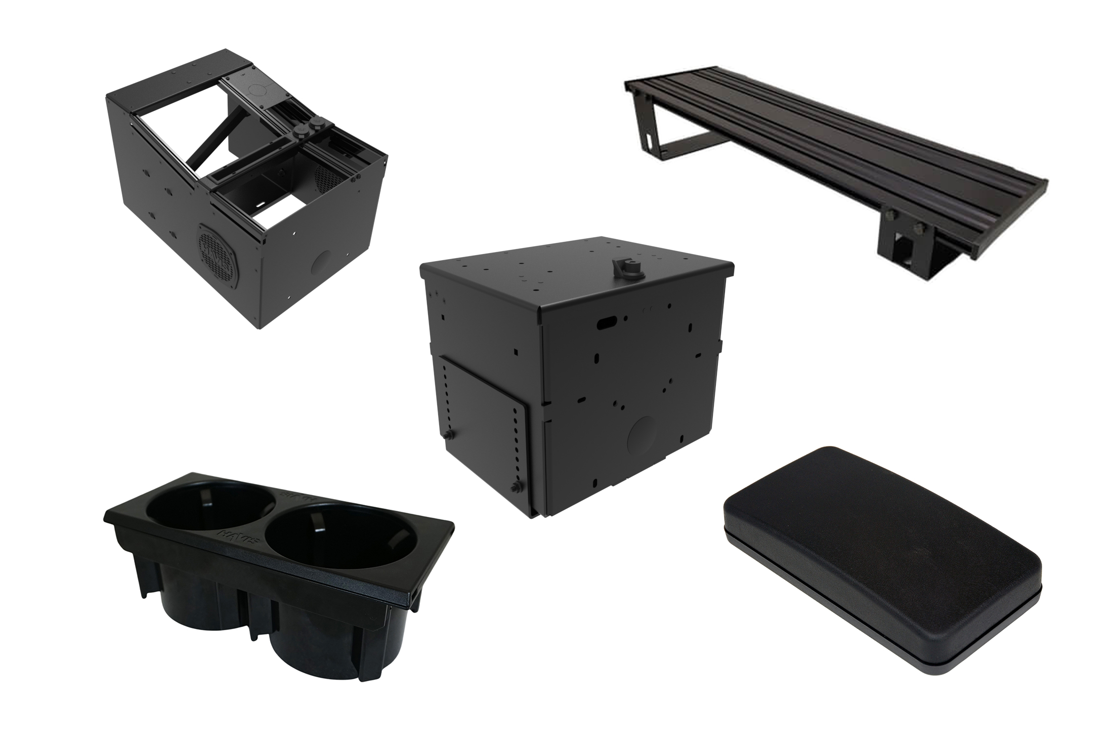 Work Truck Console Package for 2017-2025 Ford F-250, 350, 450 Pickup and F-450 and 550 Cab Chassis, 2015-2025 Ford F-150 & 2018-2025 Ford Expedition