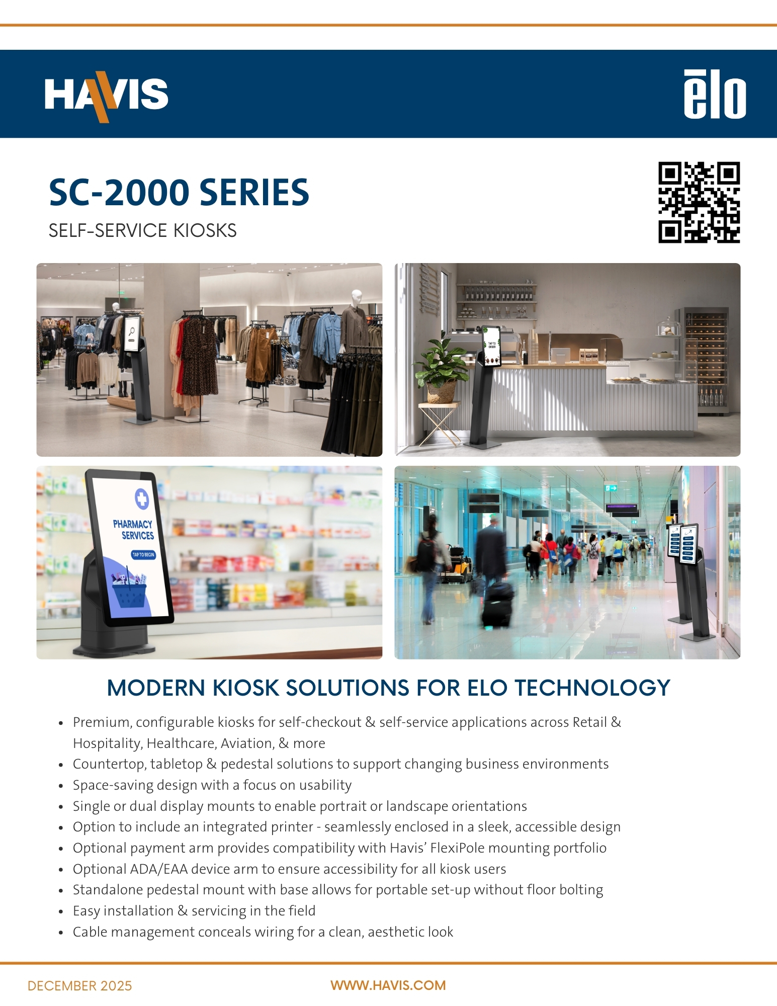 SC-2000 Kiosks for Elo - Sales Sheet