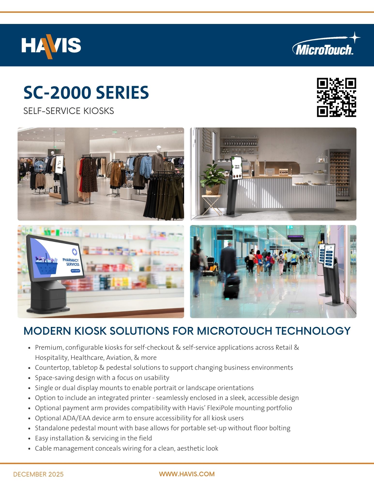SC-2000 Kiosks for MicroTouch - Sales Sheet