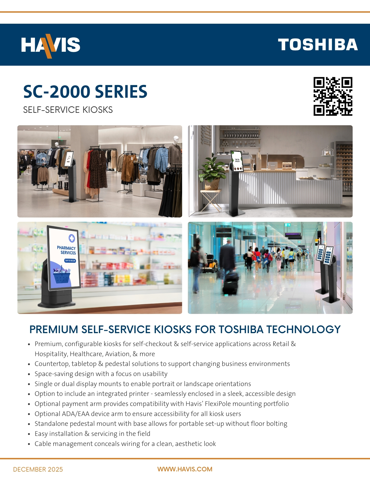 SC-2000 Kiosks for Toshiba - Sales Sheet