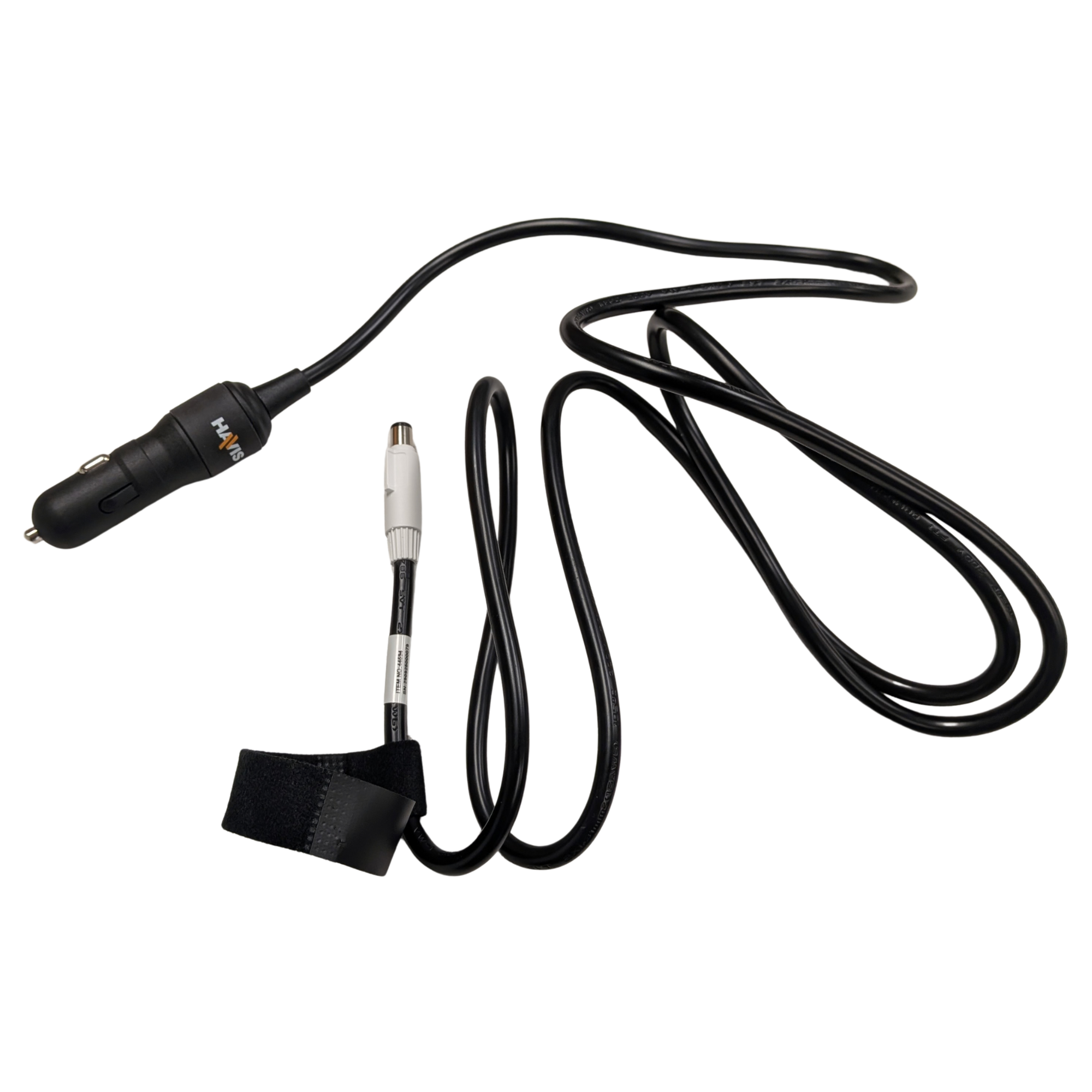 Havis DC Power Supply Input Power Cable, 72″ Long with Cig Lighter Adapter