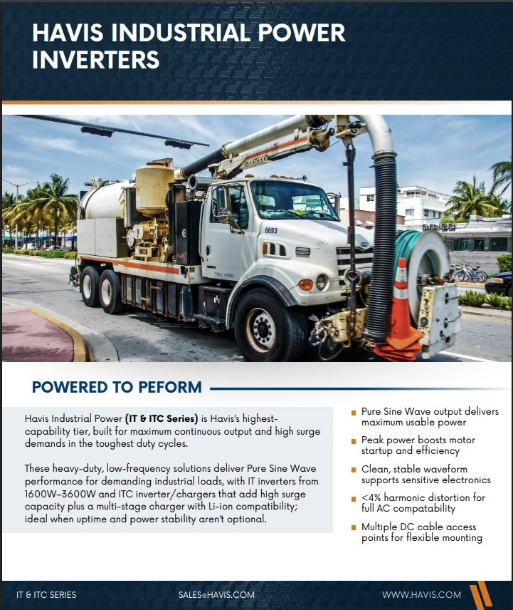 HAVIS INDUSTRIAL POWER INVERTERS – Sales Sheet
