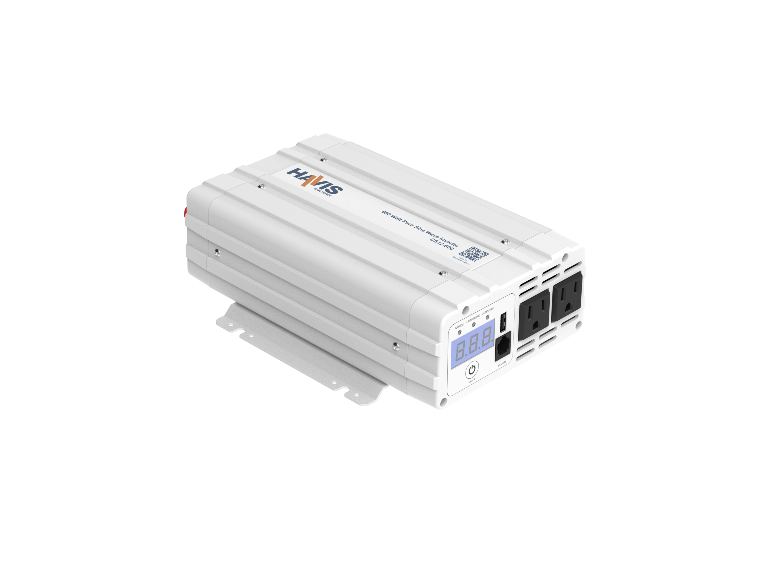 CS Series Core Power Inverter, Pure Sine Wave, 12VDC Input & 600W AC Output