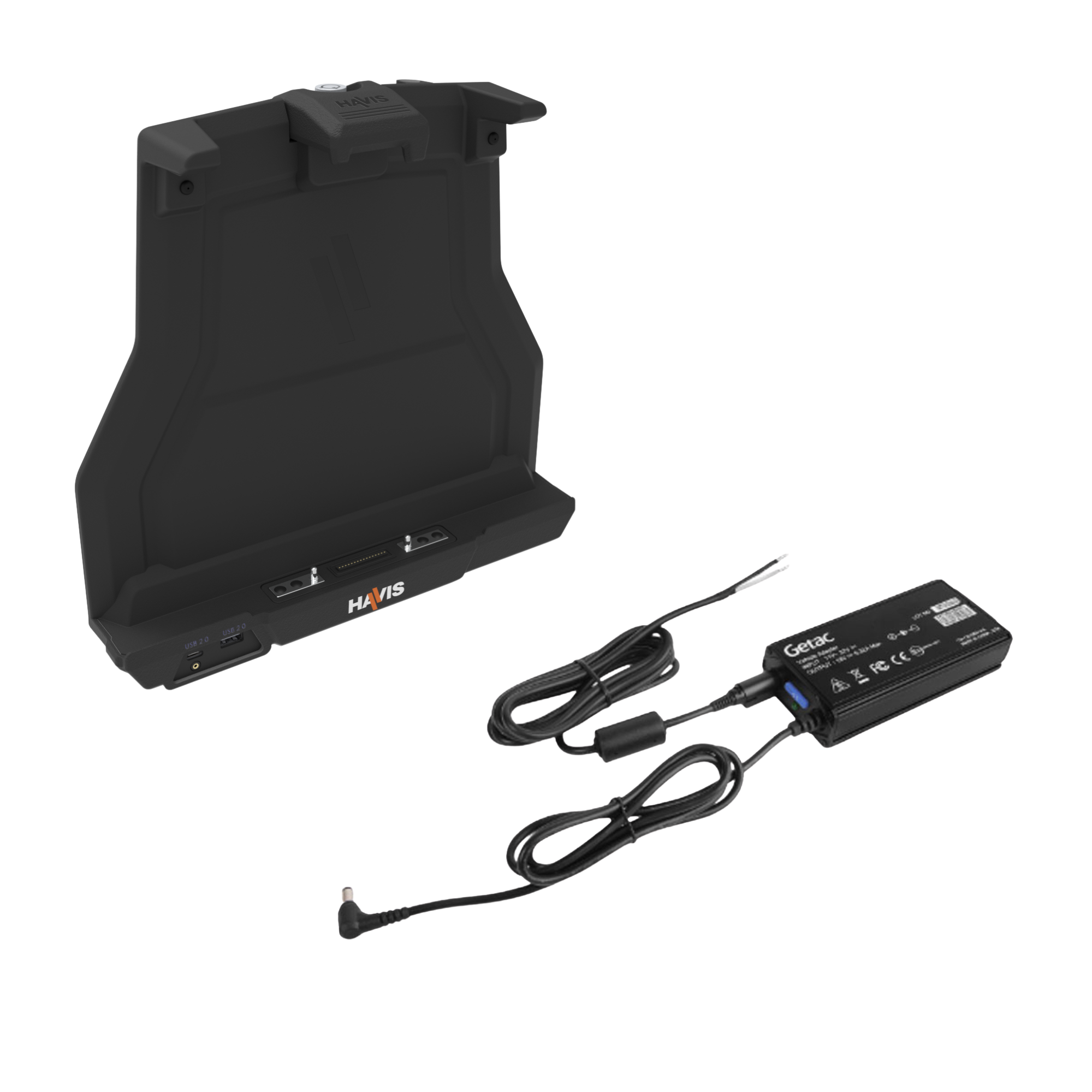 Docking Station for Getac G140 with Standard Port Replication & Getac Power Supply