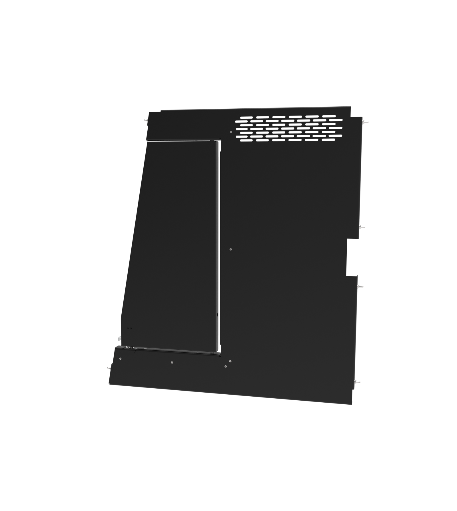 Dual K9 Divider With Door For 2020-2026 Ford Interceptor Utility Standard K9 – Black