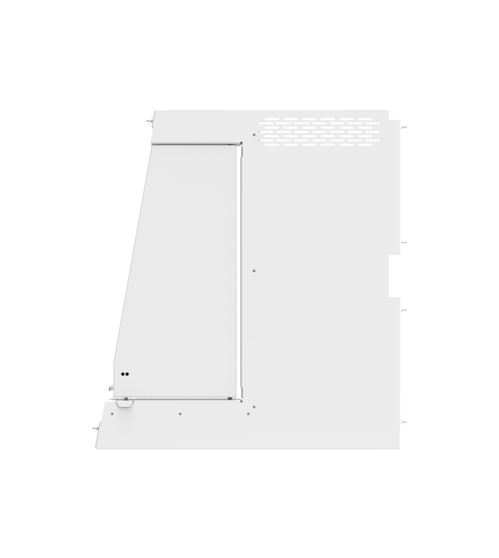 Dual K9 Divider With Door For 2020-2026 Ford Interceptor Utility Standard K9 – White