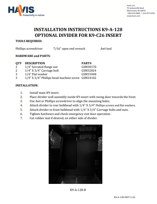 Installation Instructions (pdf)