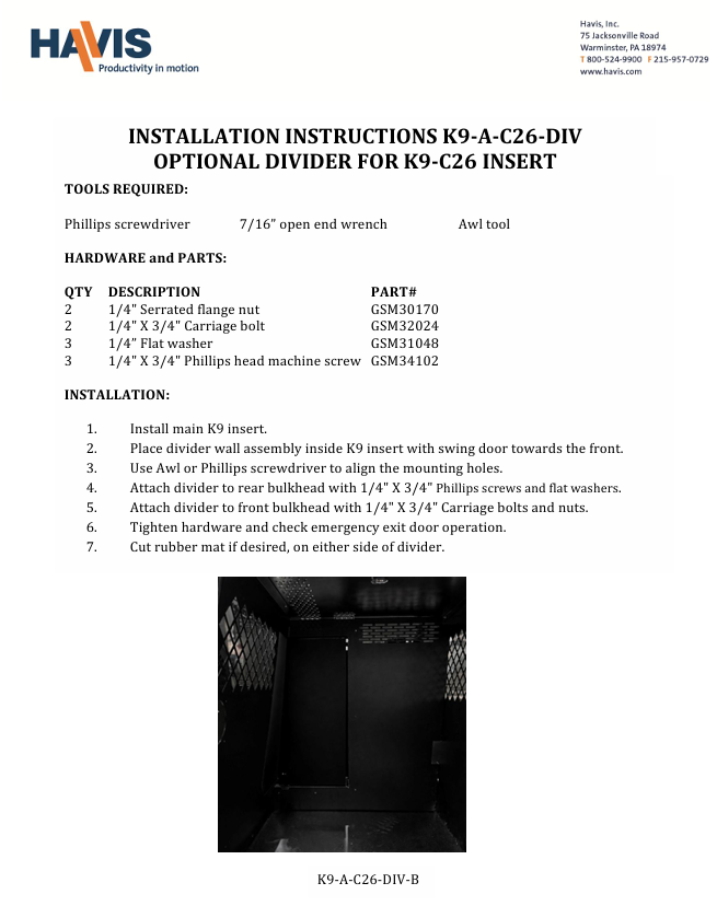 Installation Instructions (pdf)