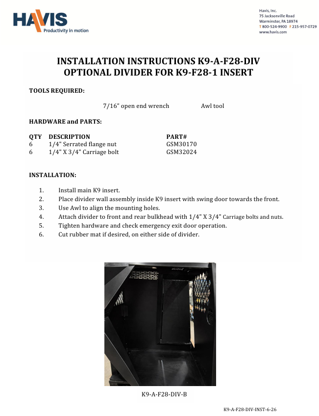 Installation Instructions (pdf)