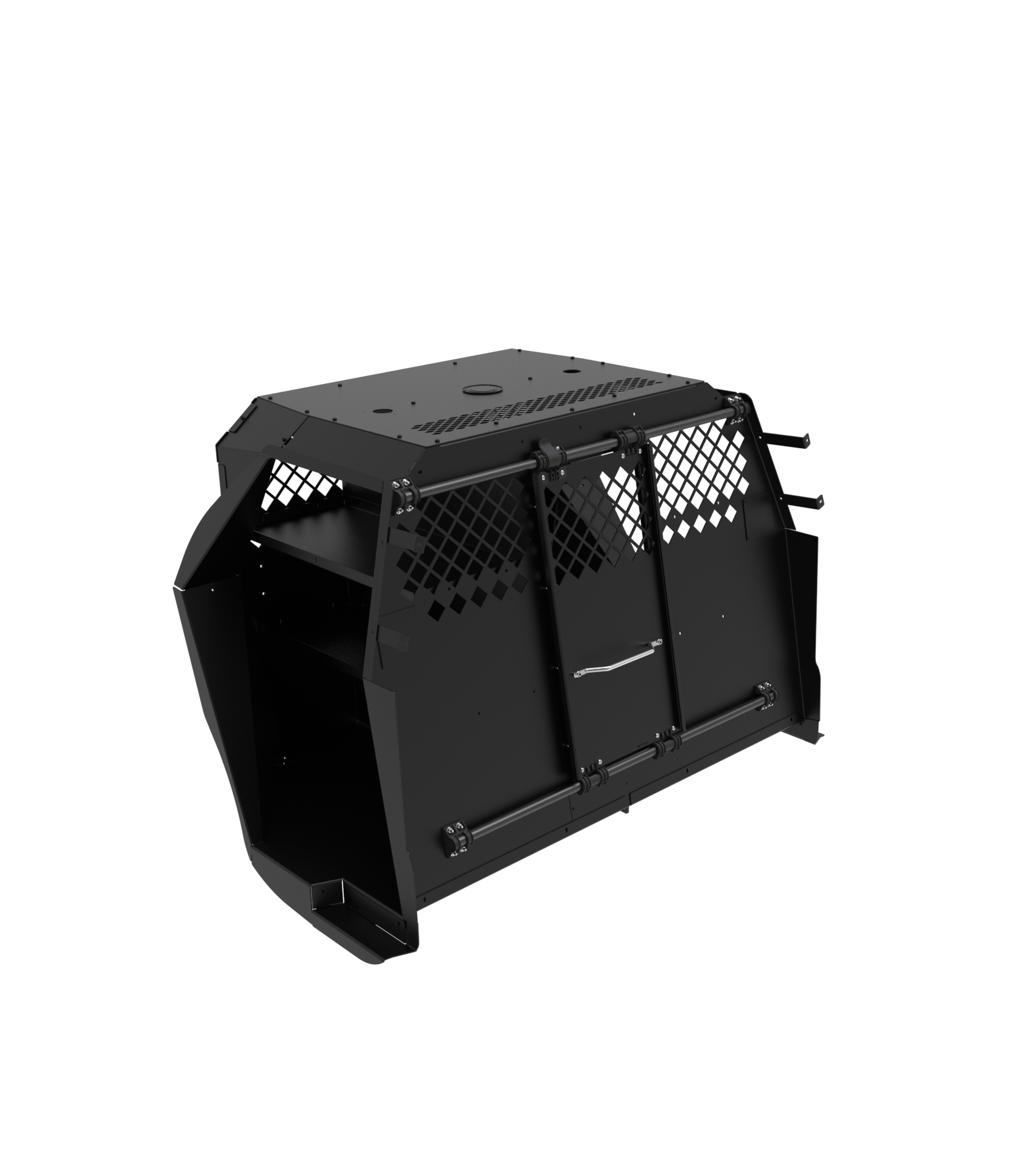 Standard K9 Transport System With Side Door Storage For 2020-2026 Ford Interceptor Utility – Black