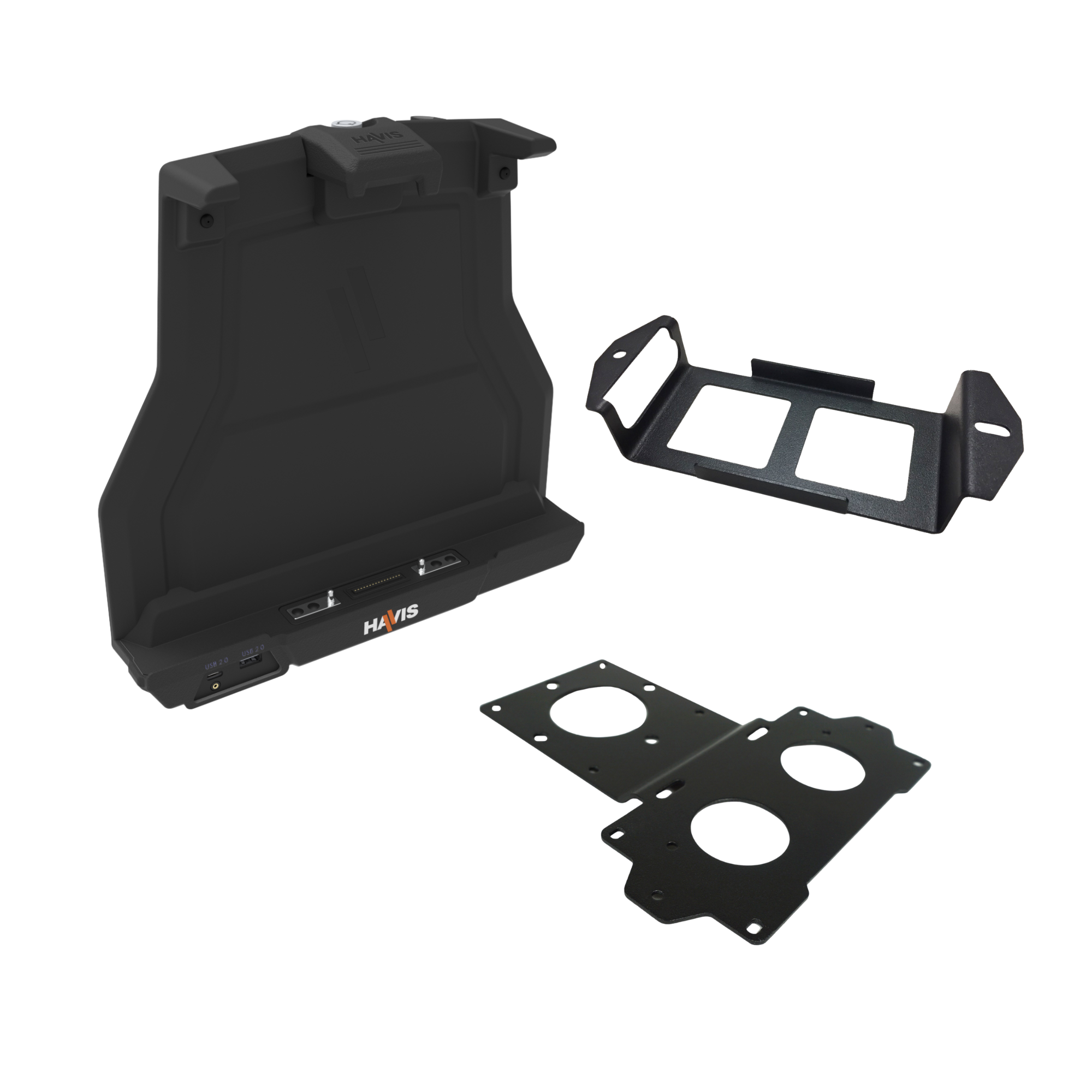 Package – Docking Station for Getac G140 with Standard Port Replication & Power Supply Mounting Bracket